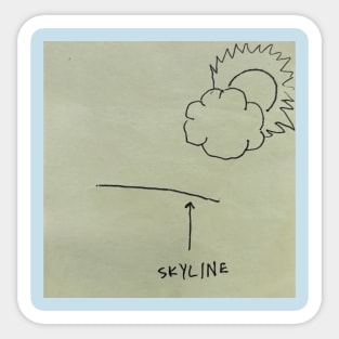 Sky Line Sticker